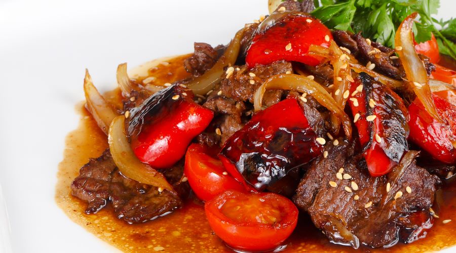  Recept:      		Thaise biefstuk met Cherry tomaatjes in oestersaus			