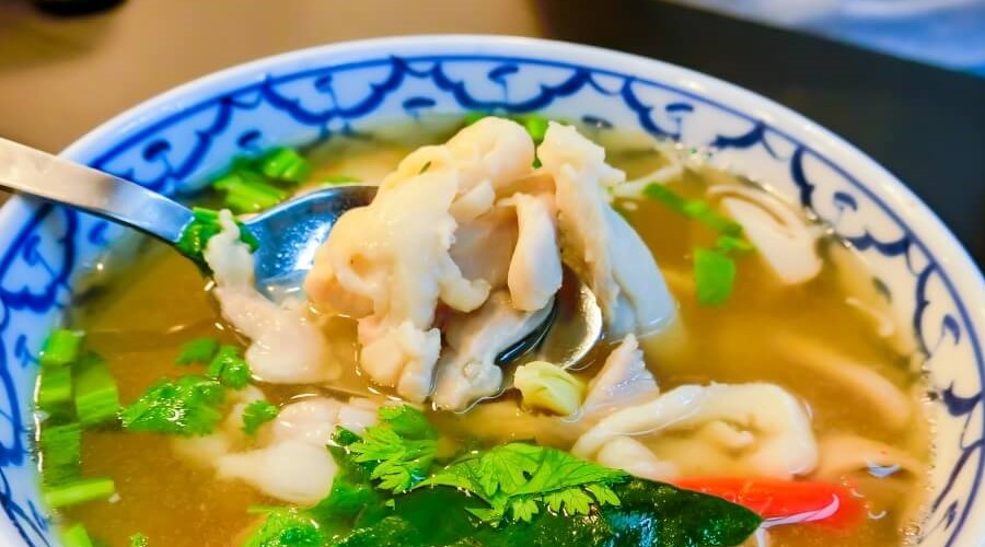  Recept:    Thaise tom yam soep met kip